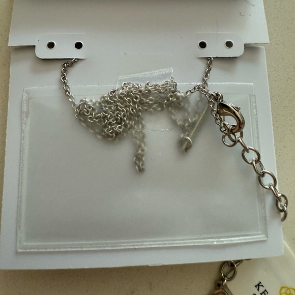 Kendra Scott Cory Semiprecious Stone Pendant Necklace - Black/Silver Tone - NWT - Picture 6 of 7